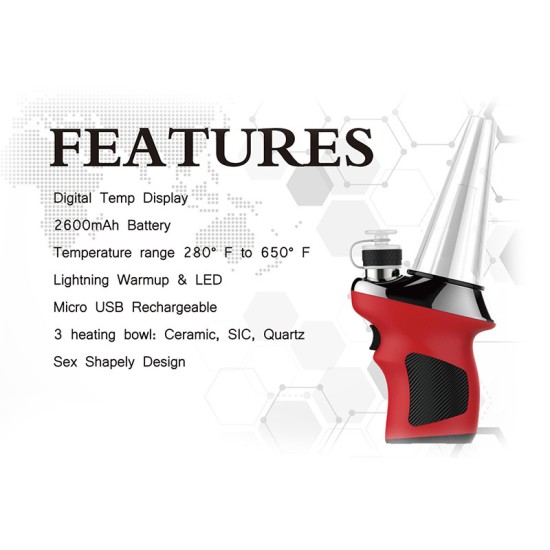 Original Hato Sindim Wax Vaporizer Erig Dab 2600mAh Updated By Hato H2 (free shipping)