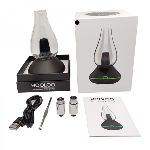 Original Hooloo 3-and-1 Vaporizer Automatic Filling eRig with Bluetooth Speaker Work with Concentrates, Herb and 510 Cartridges (free shipping)